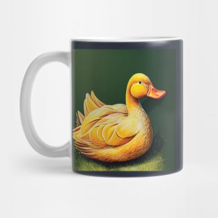 Farmyard Duck in an Illustrative Style Mug